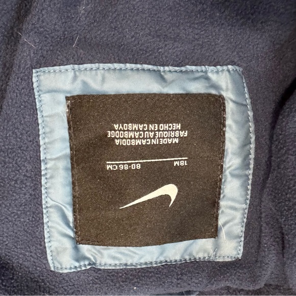 Nike Kids Light Blue Hooded Puffer Jacket - Picture 6 of 12